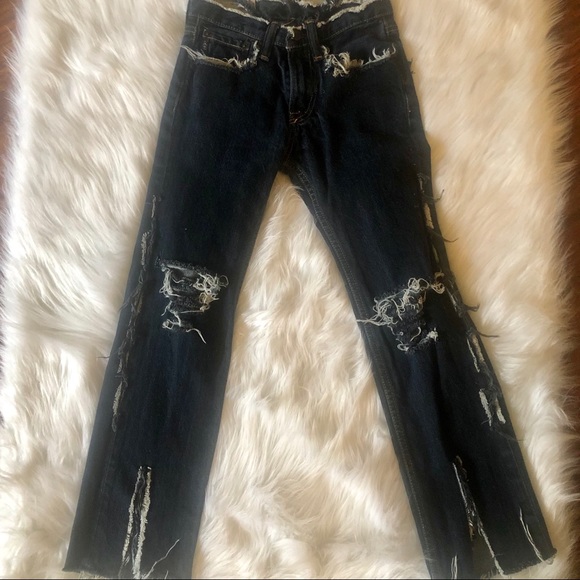 Abercrombie Kids Custom Made Distressed Denim Jean - Picture 2 of 8
